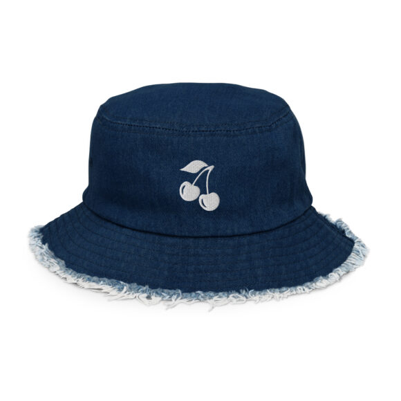 Distressed denim bucket hat - Image 2