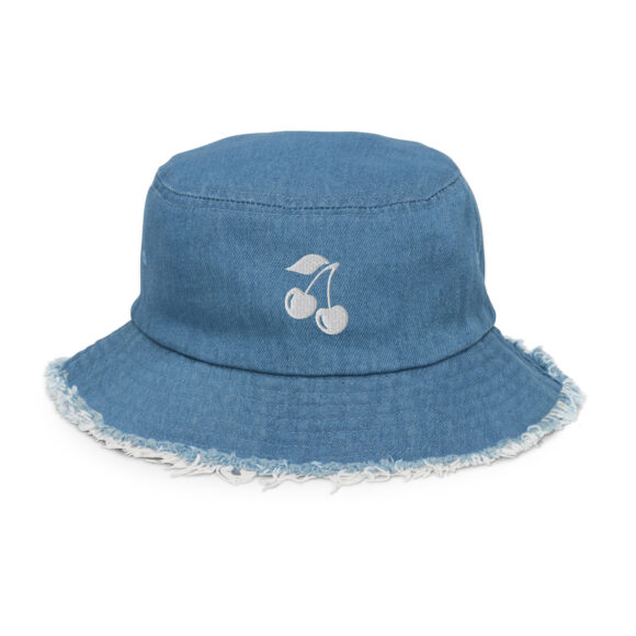 Distressed denim bucket hat - Image 3