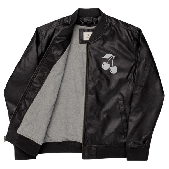 Leather Bomber Jacket - Image 2