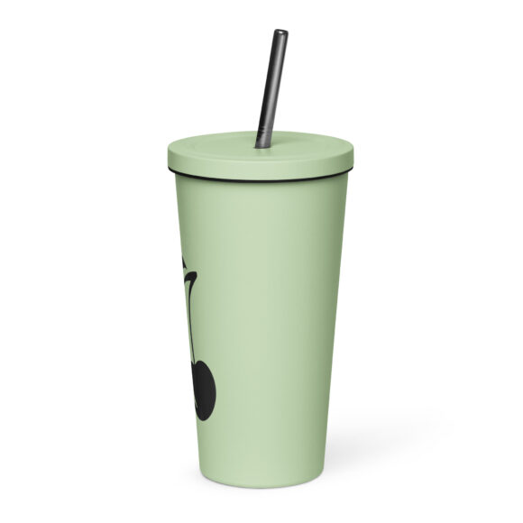 Insulated tumbler with a straw - Image 12