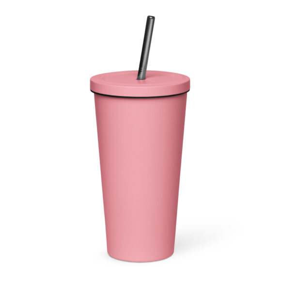 Insulated tumbler with a straw - Image 8