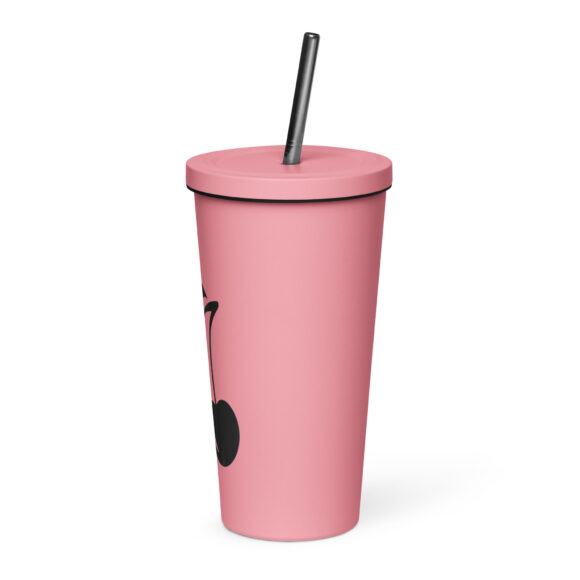 Insulated tumbler with a straw - Image 9