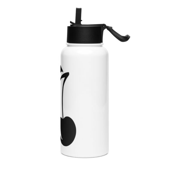 Stainless steel water bottle with a straw lid - Image 3