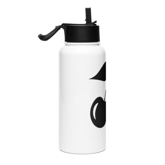 Stainless steel water bottle with a straw lid - Image 4