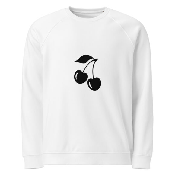 Unisex organic raglan sweatshirt