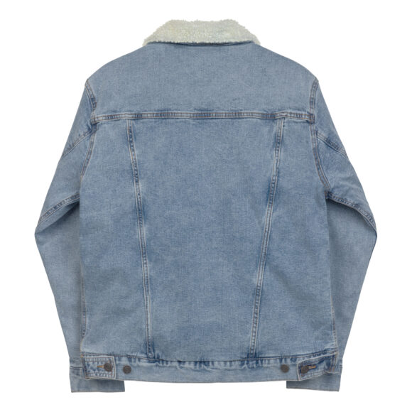 Unisex denim sherpa jacket - Image 4