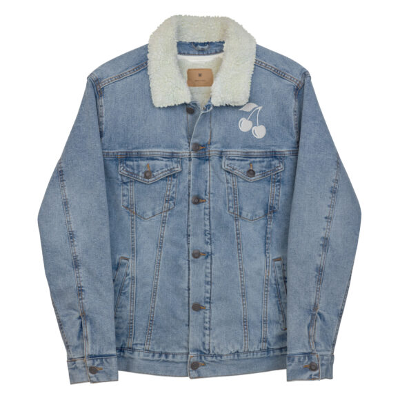 Unisex denim sherpa jacket - Image 3