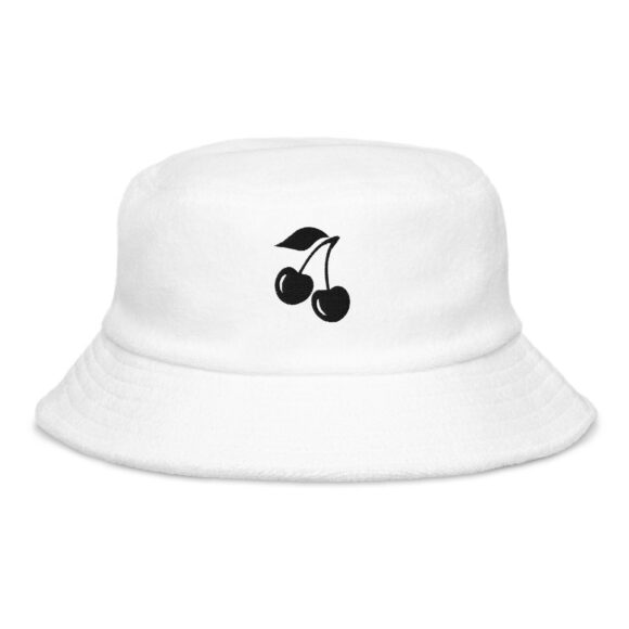 Unstructured terry cloth bucket hat